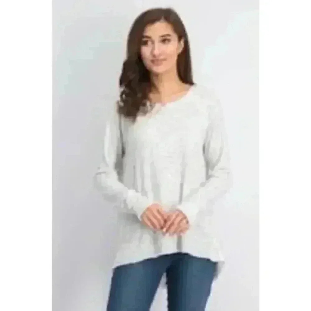 Michael Stars Women’s Size S Terella Knit Top Off-White